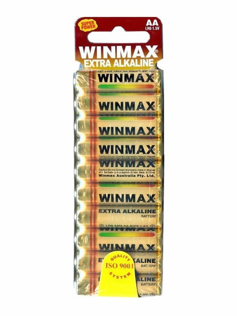 Winmax AA Extra Alkaline 10 Pack Batteries